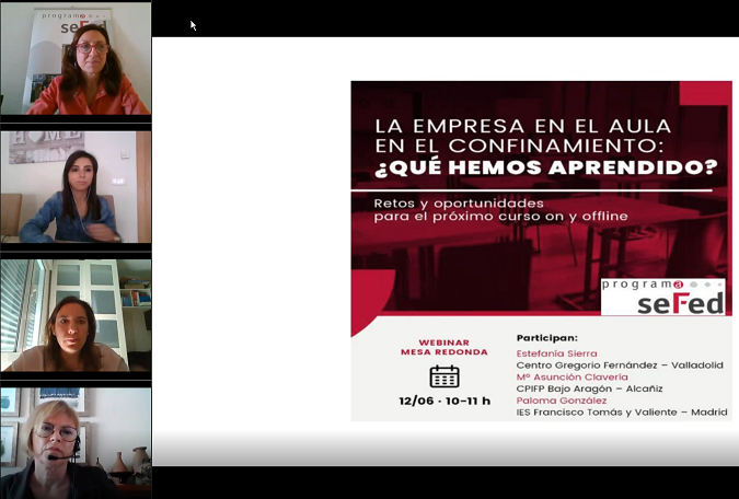 Large participation in the webinar: “The online practice entreprise”